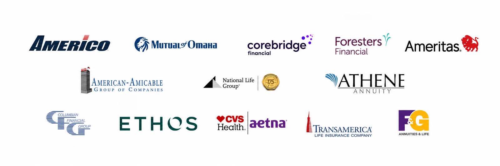 Logos de compañías aseguradoras asociadas a Elite Solutions